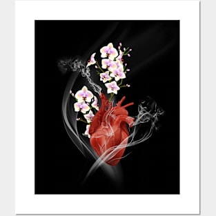 Orchid Heart Posters and Art